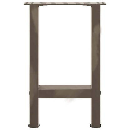 Couchtischbeine Naturstahl 2 Stk. 38x(42-43) cm Stahl