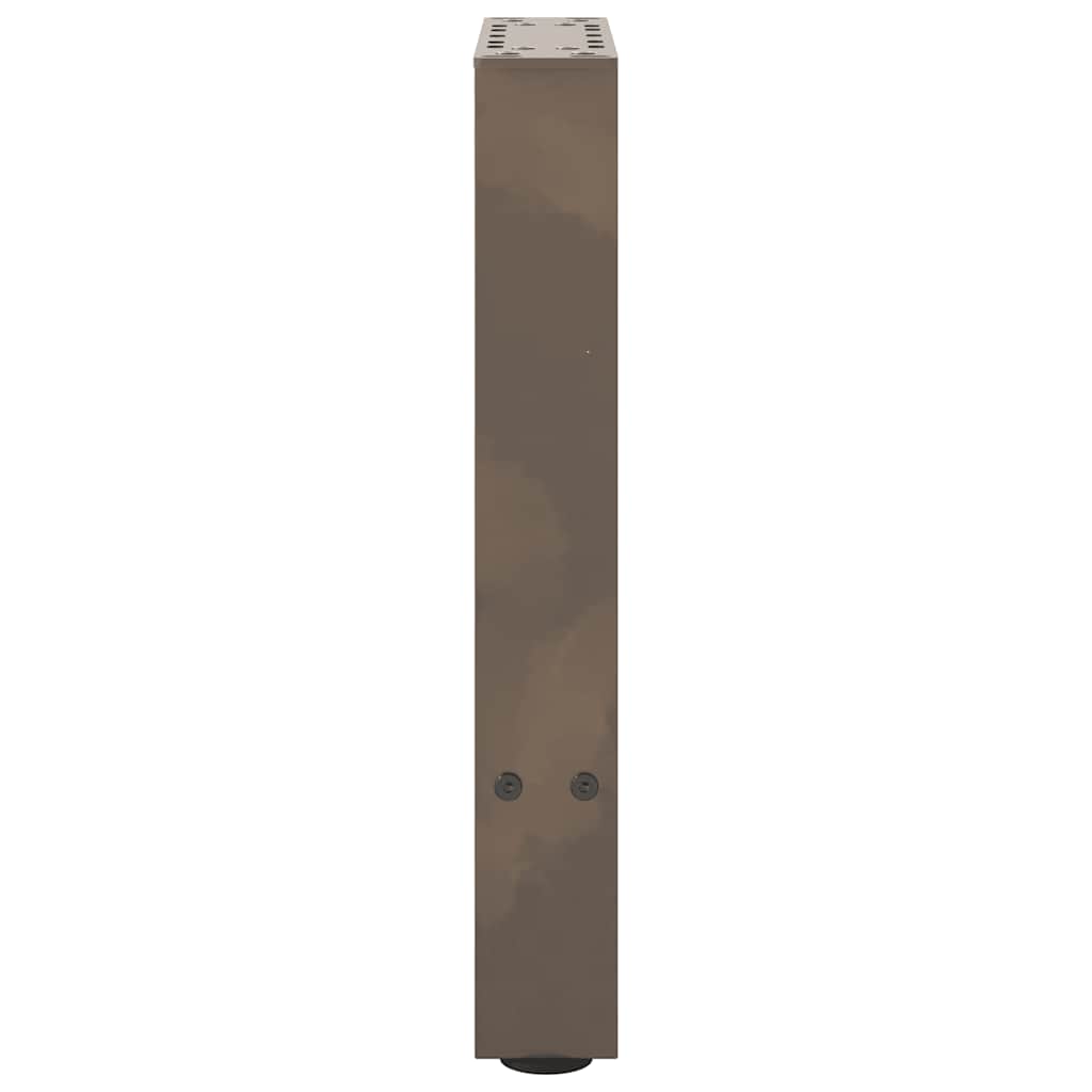 Couchtischbeine Naturstahl 2 Stk. 38x(42-43) cm Stahl