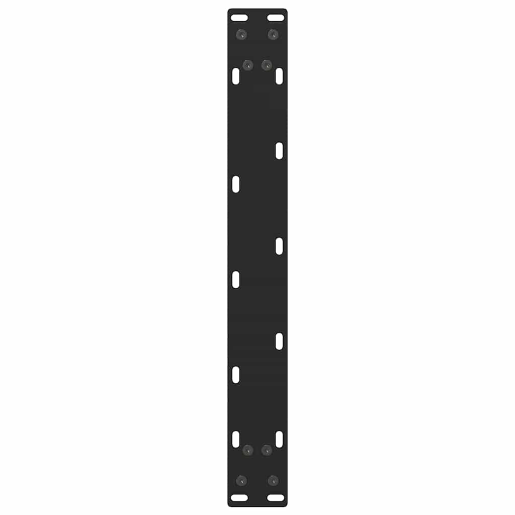 Couchtischbeine Schwarz 2 Stk. 50x(42-43) cm Stahl