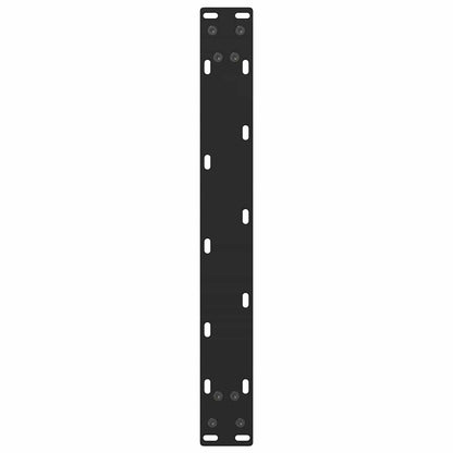 Couchtischbeine Schwarz 2 Stk. 50x(42-43) cm Stahl