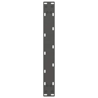 Couchtischbeine Anthrazit 2 Stk. 50x(42-43) cm Stahl