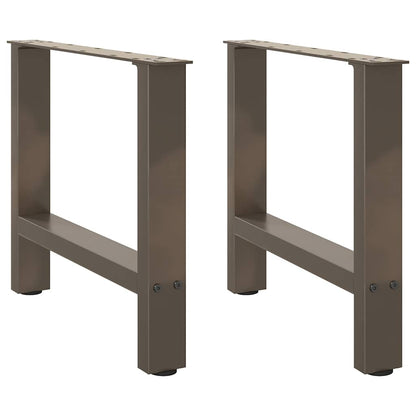 Couchtischbeine Naturstahl 2 Stk. 50x(42-43) cm Stahl