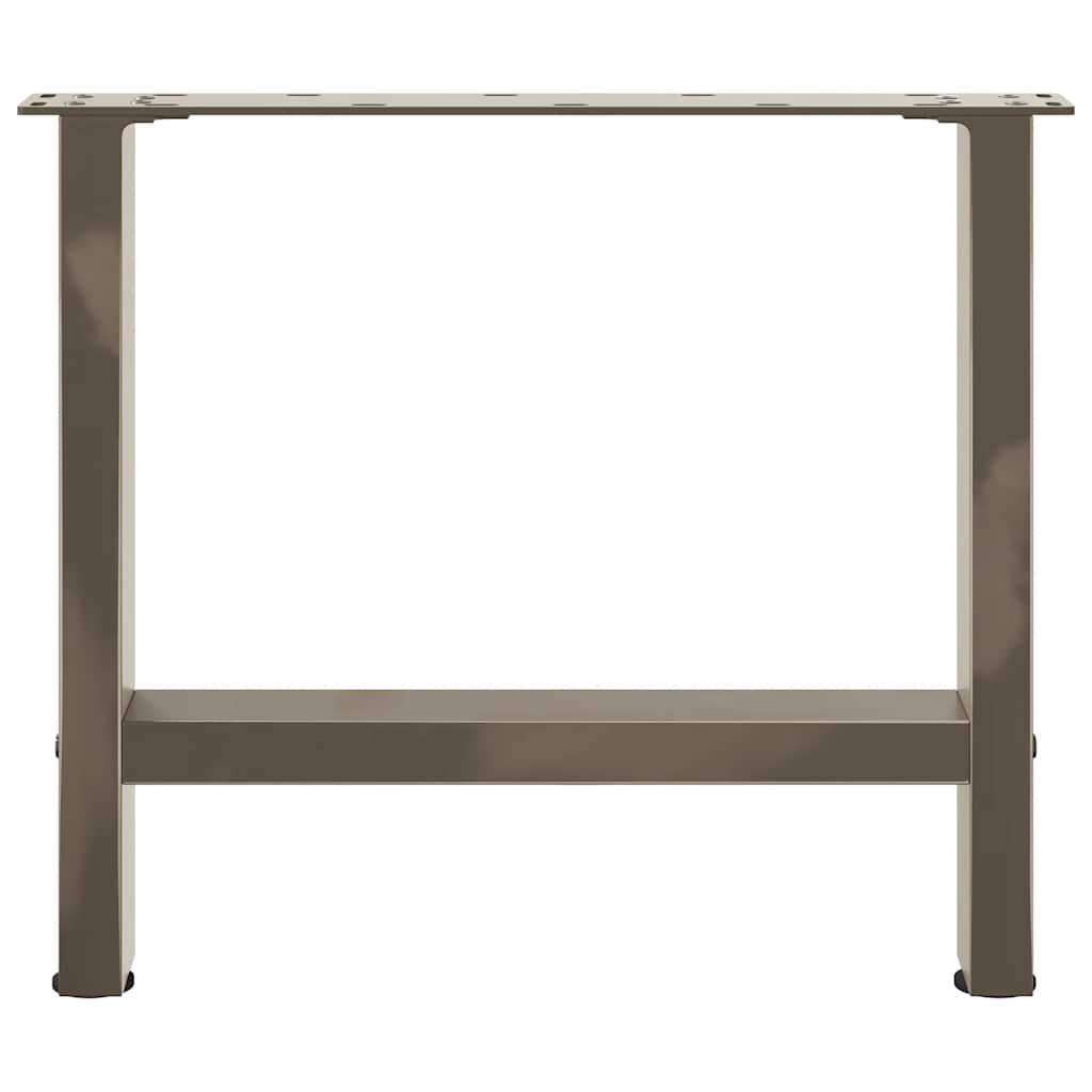 Couchtischbeine Naturstahl 2 Stk. 50x(42-43) cm Stahl
