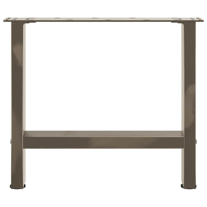 Couchtischbeine Naturstahl 2 Stk. 50x(42-43) cm Stahl