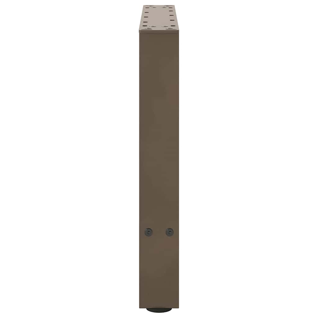 Couchtischbeine Naturstahl 2 Stk. 50x(42-43) cm Stahl