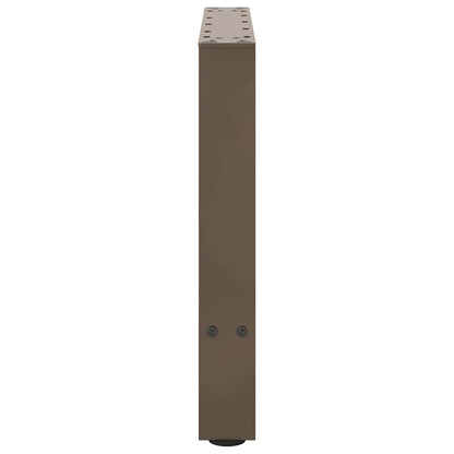 Couchtischbeine Naturstahl 2 Stk. 50x(42-43) cm Stahl
