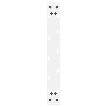 Couchtischbeine Weiß 2 Stk. 60x(42-43) cm Stahl