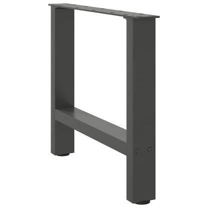 Couchtischbeine Anthrazit 2 Stk. 60x(42-43) cm Stahl