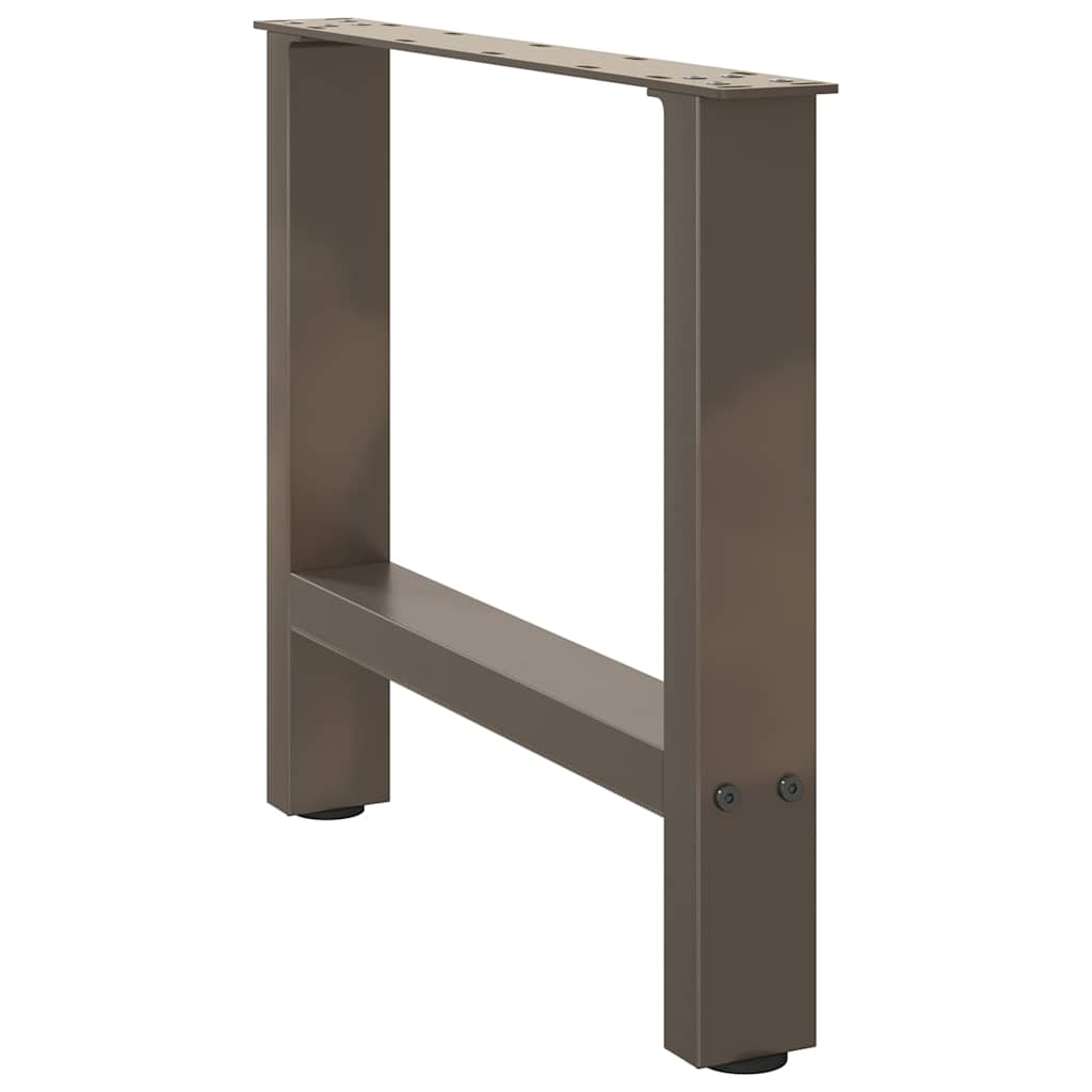 Couchtischbeine Naturstahl 2 Stk. 60x(42-43) cm Stahl
