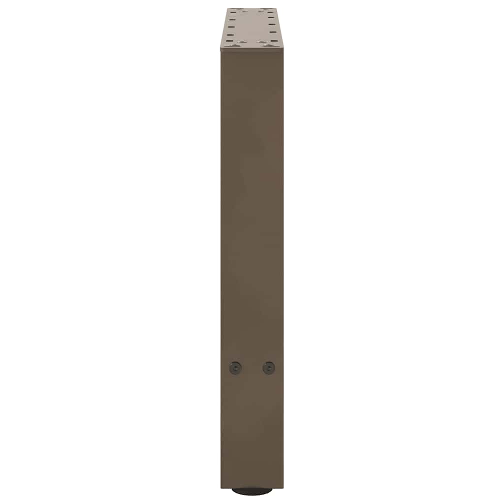 Couchtischbeine Naturstahl 2 Stk. 60x(42-43) cm Stahl