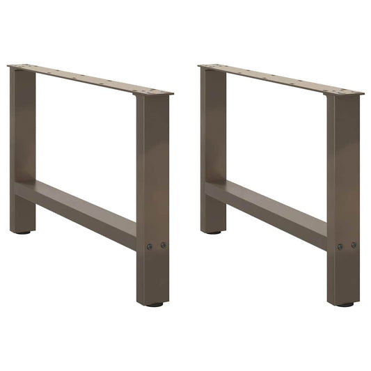 Couchtischbeine Naturstahl 2 Stk. 70x(42-43) cm Stahl
