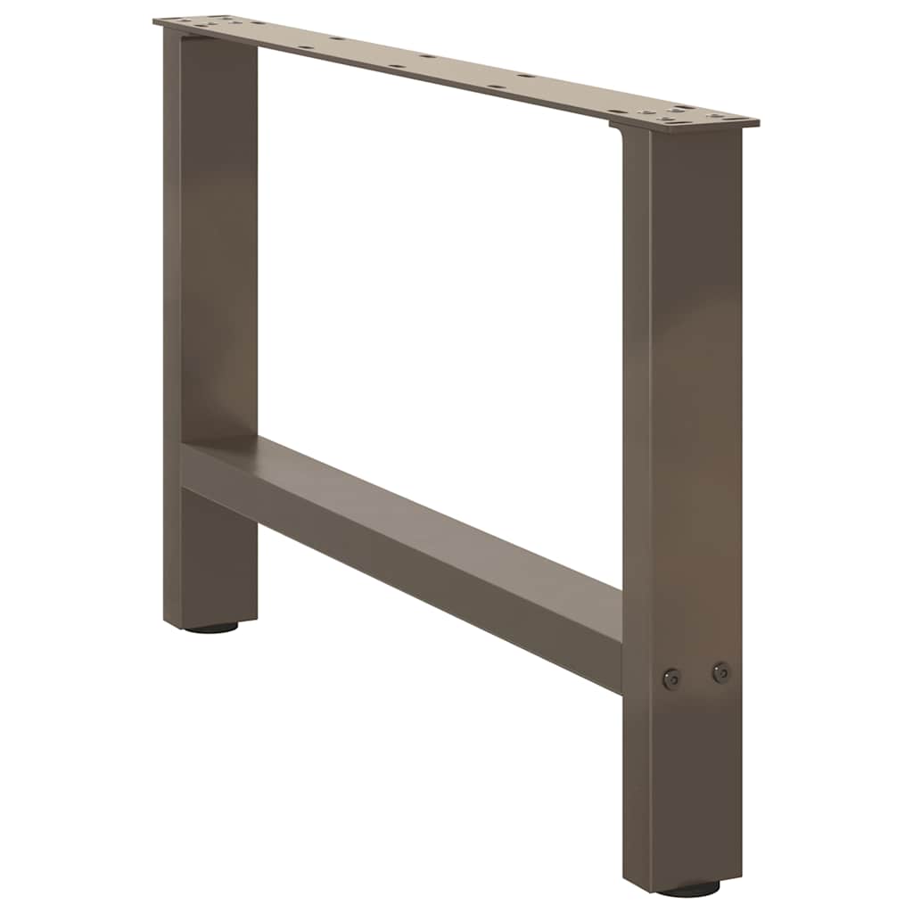 Couchtischbeine Naturstahl 2 Stk. 70x(42-43) cm Stahl