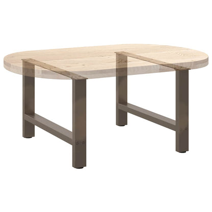 Couchtischbeine Naturstahl 2 Stk. 70x(42-43) cm Stahl