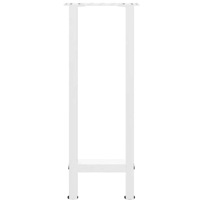 Konsolentischbeine Weiß 2 Stk. 28x(72-73) cm Stahl