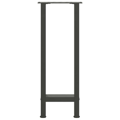 Konsolentischbeine Anthrazit 2 Stk. 28x(72-73) cm Stahl