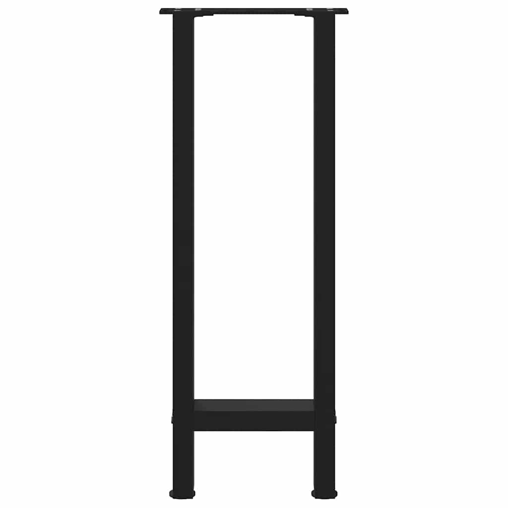 Konsolentischbeine Schwarz 2 Stk. 38x(72-73) cm Stahl