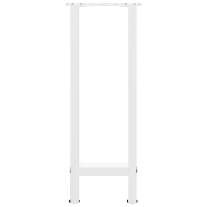 Konsolentischbeine Weiß 2 Stk. 38x(72-73) cm Stahl