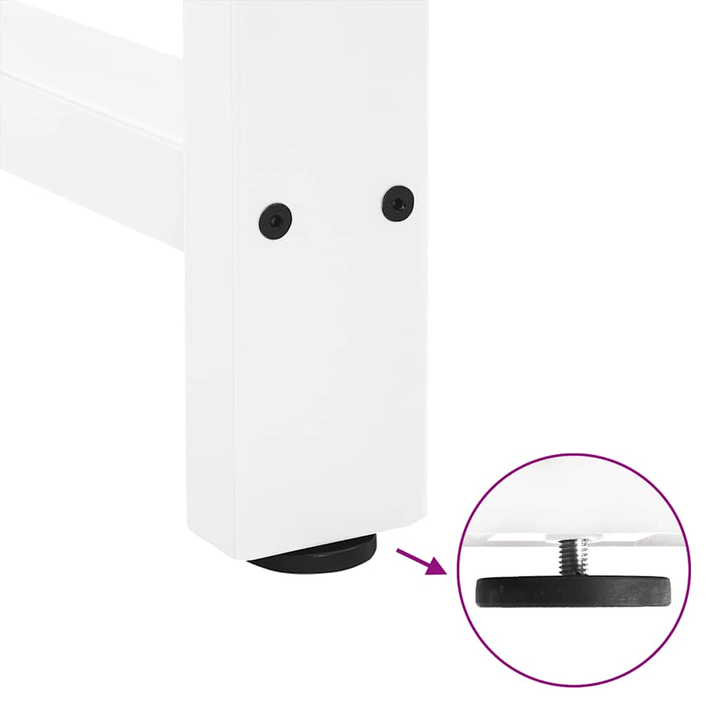 Konsolentischbeine Weiß 2 Stk. 38x(72-73) cm Stahl