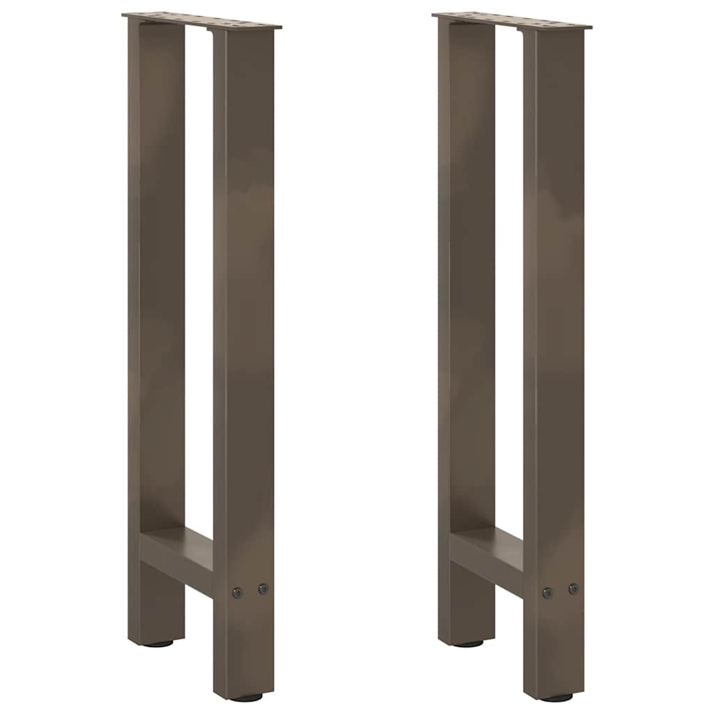 Konsolentischbeine Naturstahl 2 Stk. 38x(72-73) cm Stahl