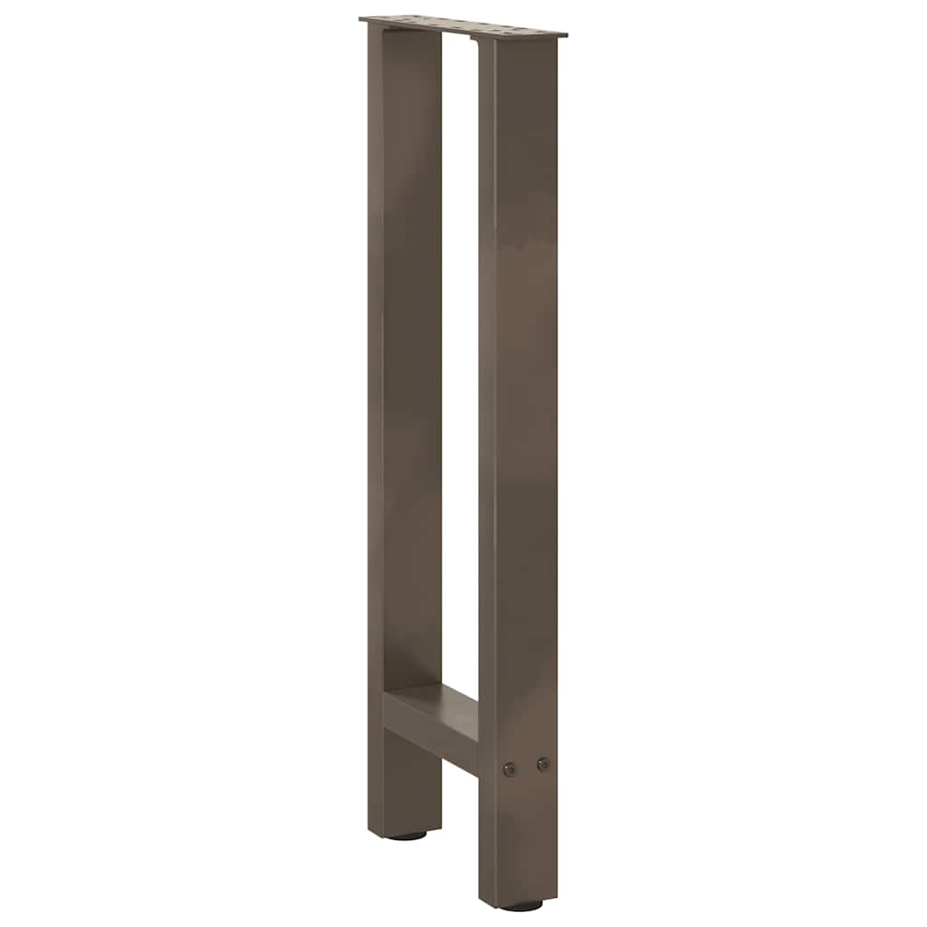 Konsolentischbeine Naturstahl 2 Stk. 38x(72-73) cm Stahl