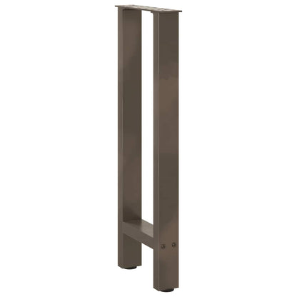 Konsolentischbeine Naturstahl 2 Stk. 38x(72-73) cm Stahl