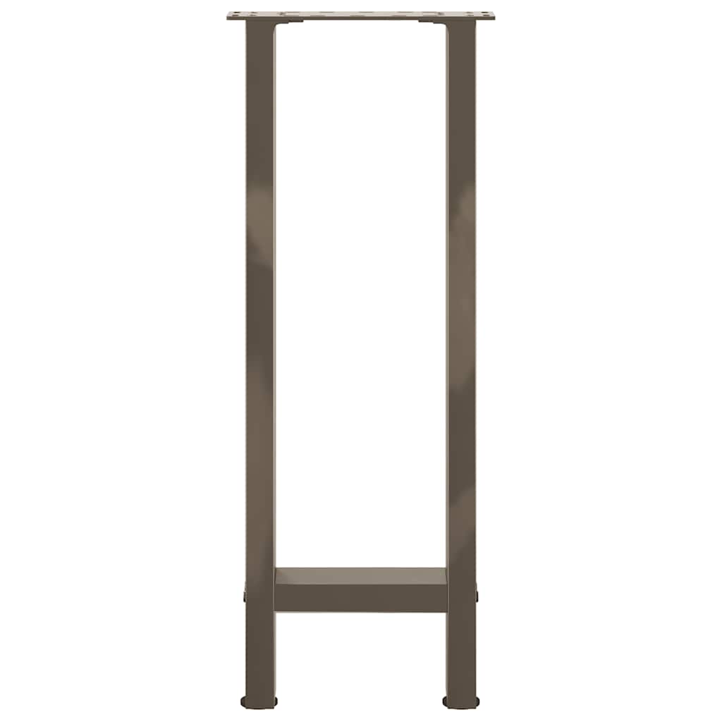 Konsolentischbeine Naturstahl 2 Stk. 38x(72-73) cm Stahl