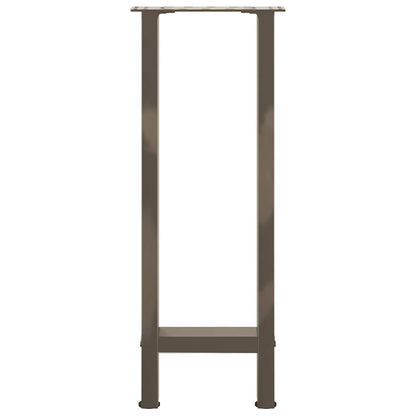 Konsolentischbeine Naturstahl 2 Stk. 38x(72-73) cm Stahl