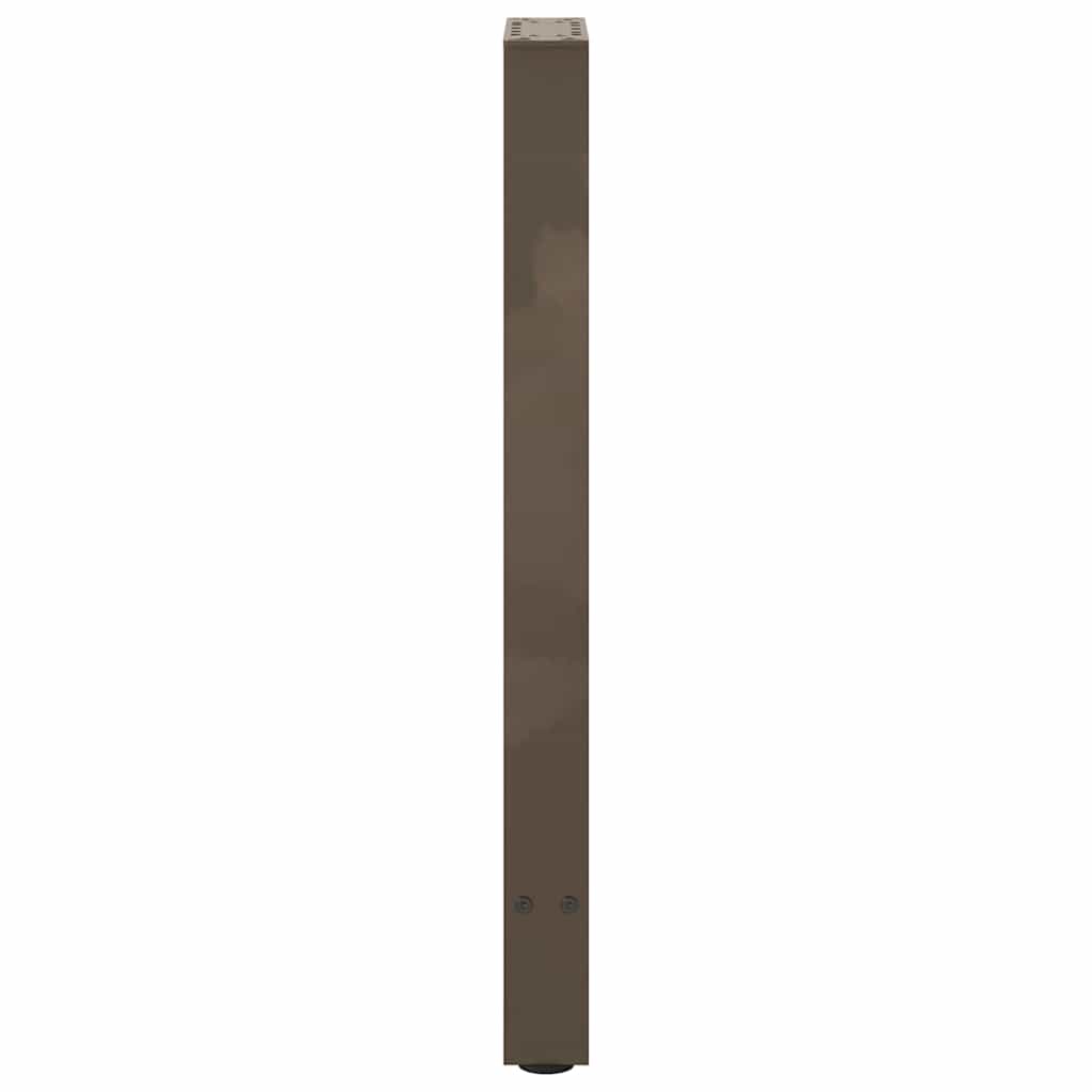 Konsolentischbeine Naturstahl 2 Stk. 38x(72-73) cm Stahl