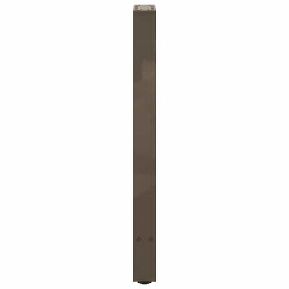 Konsolentischbeine Naturstahl 2 Stk. 38x(72-73) cm Stahl