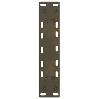 Konsolentischbeine Naturstahl 2 Stk. 38x(72-73) cm Stahl