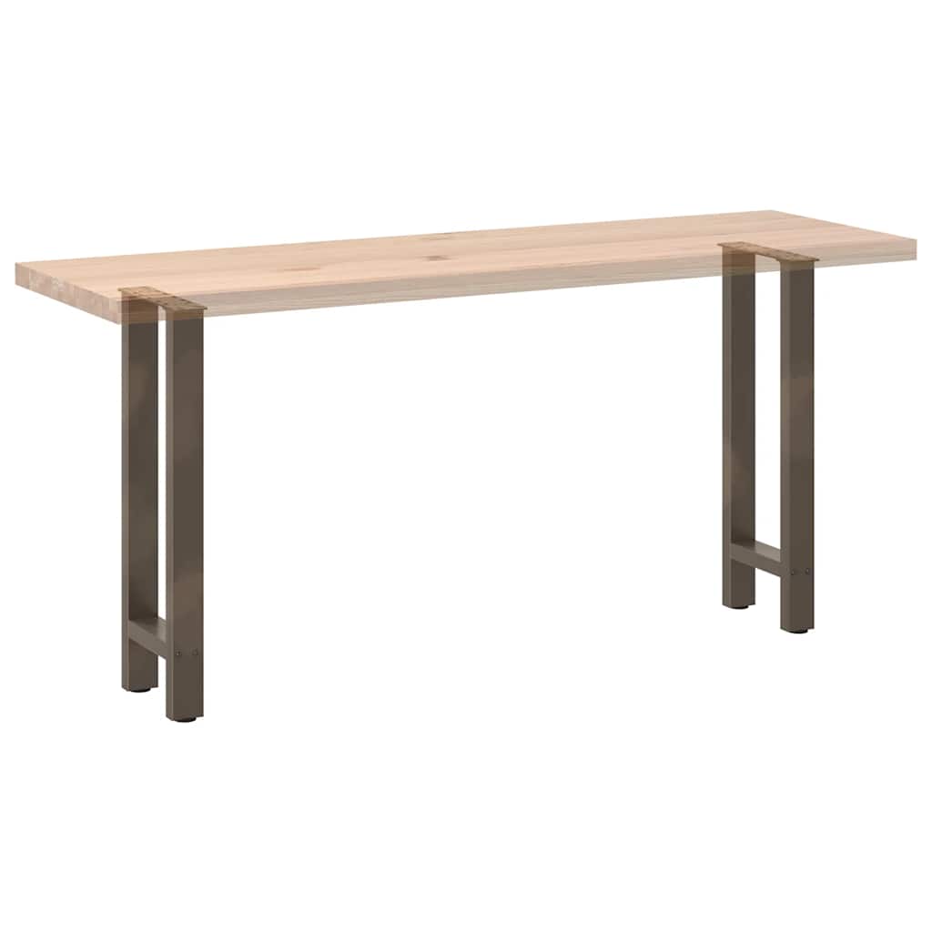 Konsolentischbeine Naturstahl 2 Stk. 38x(72-73) cm Stahl