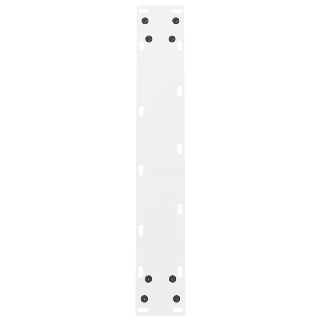 Esstischbeine Weiß 2 Stk. 50x(72-73) cm Stahl