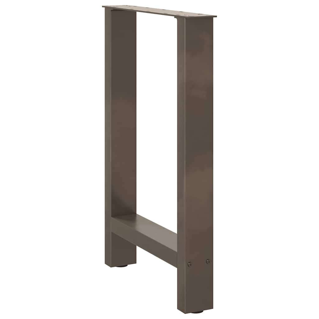 Esstischbeine Naturstahl 2 Stk. 50x(72-73) cm Stahl