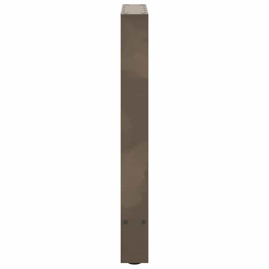 Esstischbeine Naturstahl 2 Stk. 50x(72-73) cm Stahl