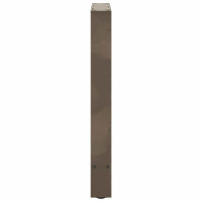 Esstischbeine Naturstahl 2 Stk. 50x(72-73) cm Stahl