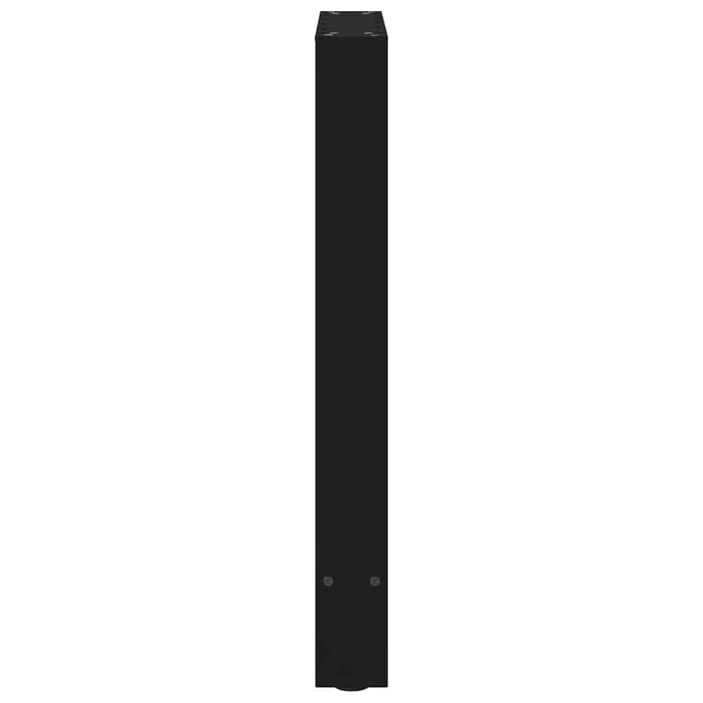 Esstischbeine Schwarz 2 Stk. 60x(72-73) cm Stahl