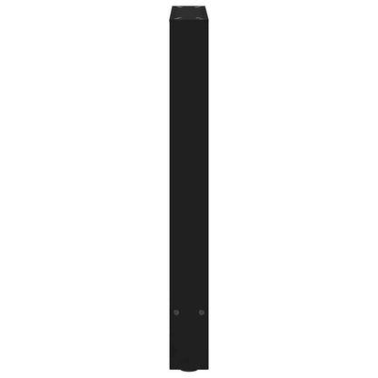 Esstischbeine Schwarz 2 Stk. 60x(72-73) cm Stahl