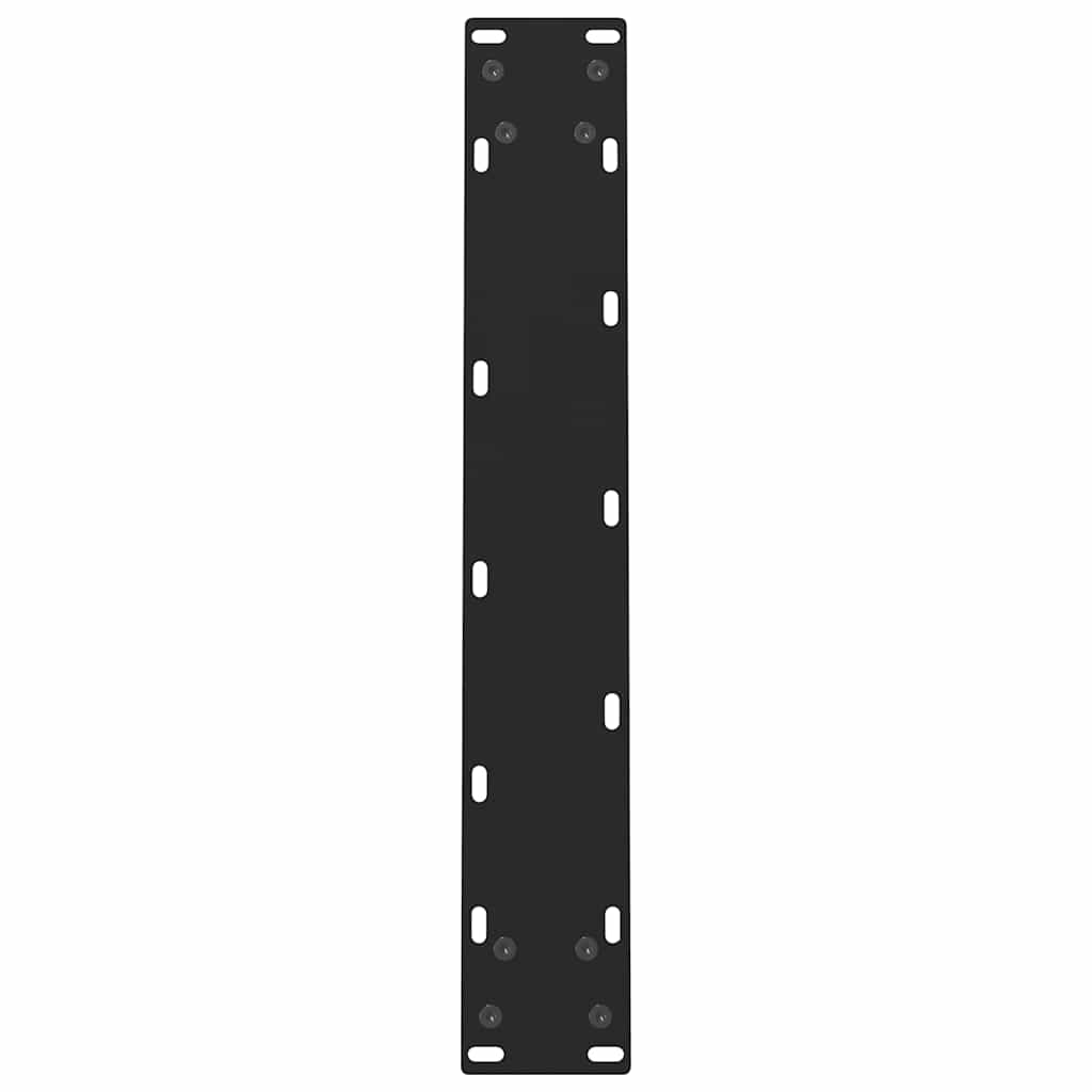 Esstischbeine Schwarz 2 Stk. 60x(72-73) cm Stahl