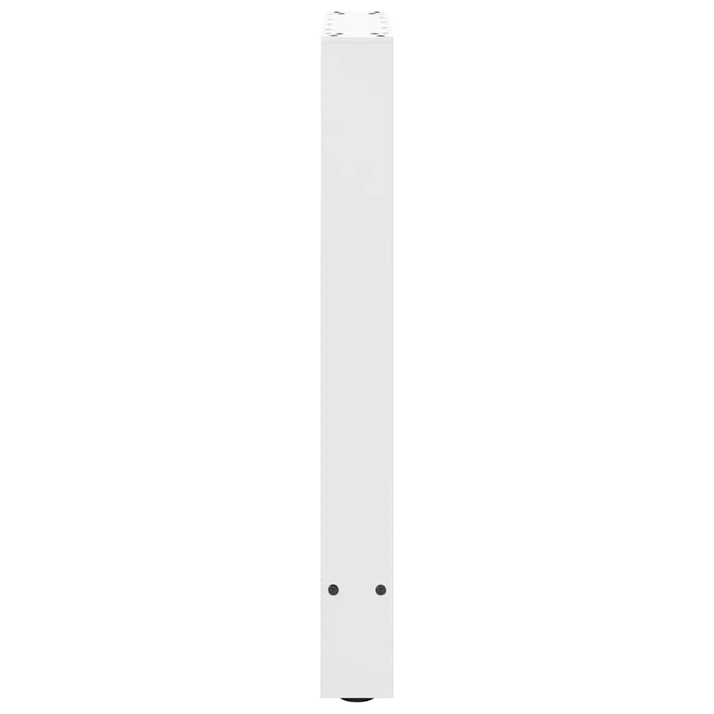Esstischbeine Weiß 2 Stk. 60x(72-73) cm Stahl