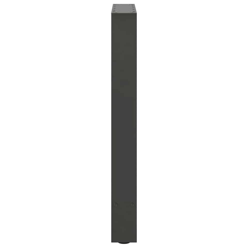 Esstischbeine Anthrazit 2 Stk. 60x(72-73) cm Stahl