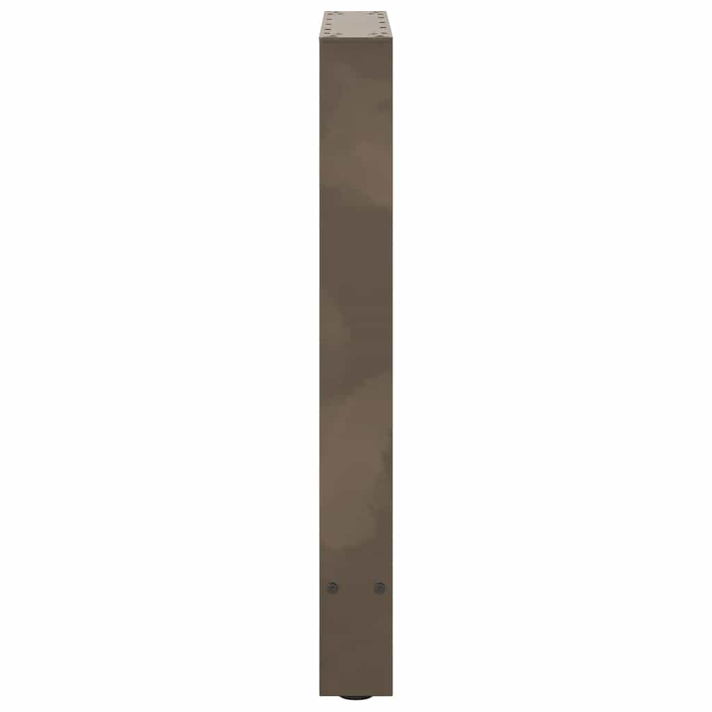 Esstischbeine Naturstahl 2 Stk. 60x(72-73) cm Stahl