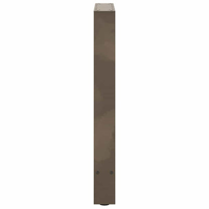 Esstischbeine Naturstahl 2 Stk. 60x(72-73) cm Stahl