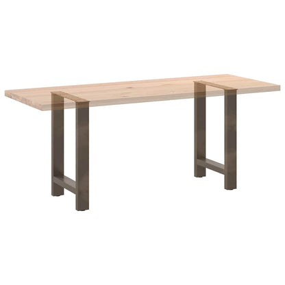 Esstischbeine Naturstahl 2 Stk. 60x(72-73) cm Stahl