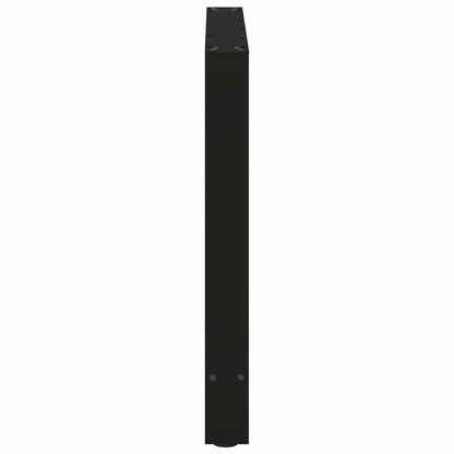 Esstischbeine Schwarz 2 Stk. 70x(72-73) cm Stahl