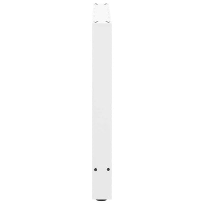 Esstischbeine Weiß 2 Stk. 70x(72-73) cm Stahl