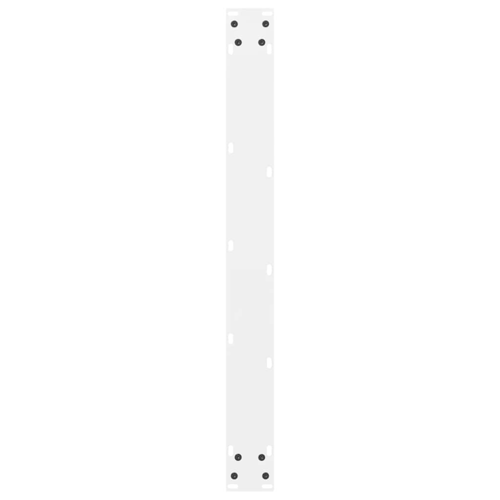 Esstischbeine Weiß 2 Stk. 70x(72-73) cm Stahl