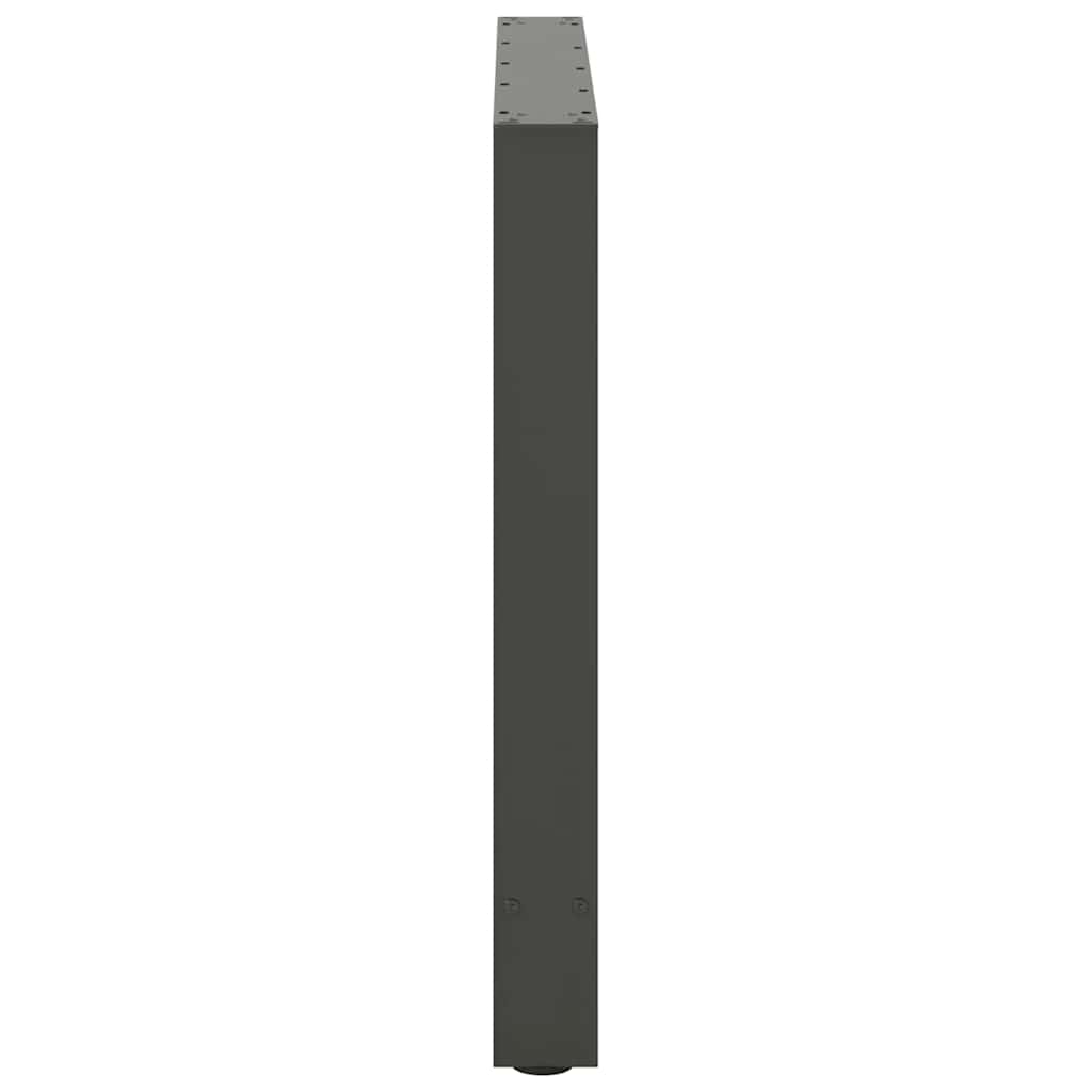 Esstischbeine Anthrazit 2 Stk. 70x(72-73) cm Stahl
