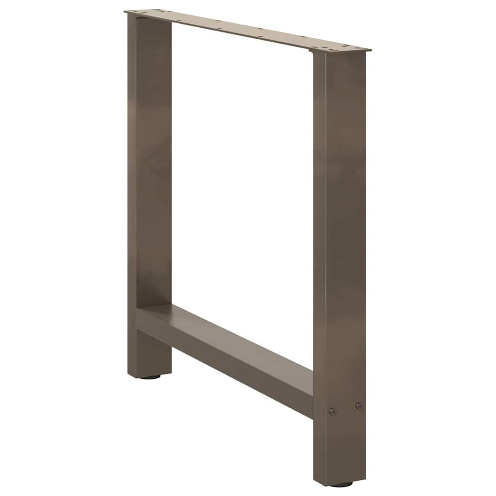 Esstischbeine Naturstahl 2 Stk. 70x(72-73) cm Stahl