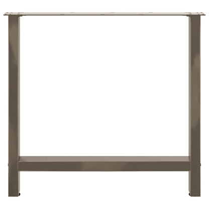Esstischbeine Naturstahl 2 Stk. 70x(72-73) cm Stahl