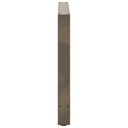 Esstischbeine Naturstahl 2 Stk. 70x(72-73) cm Stahl